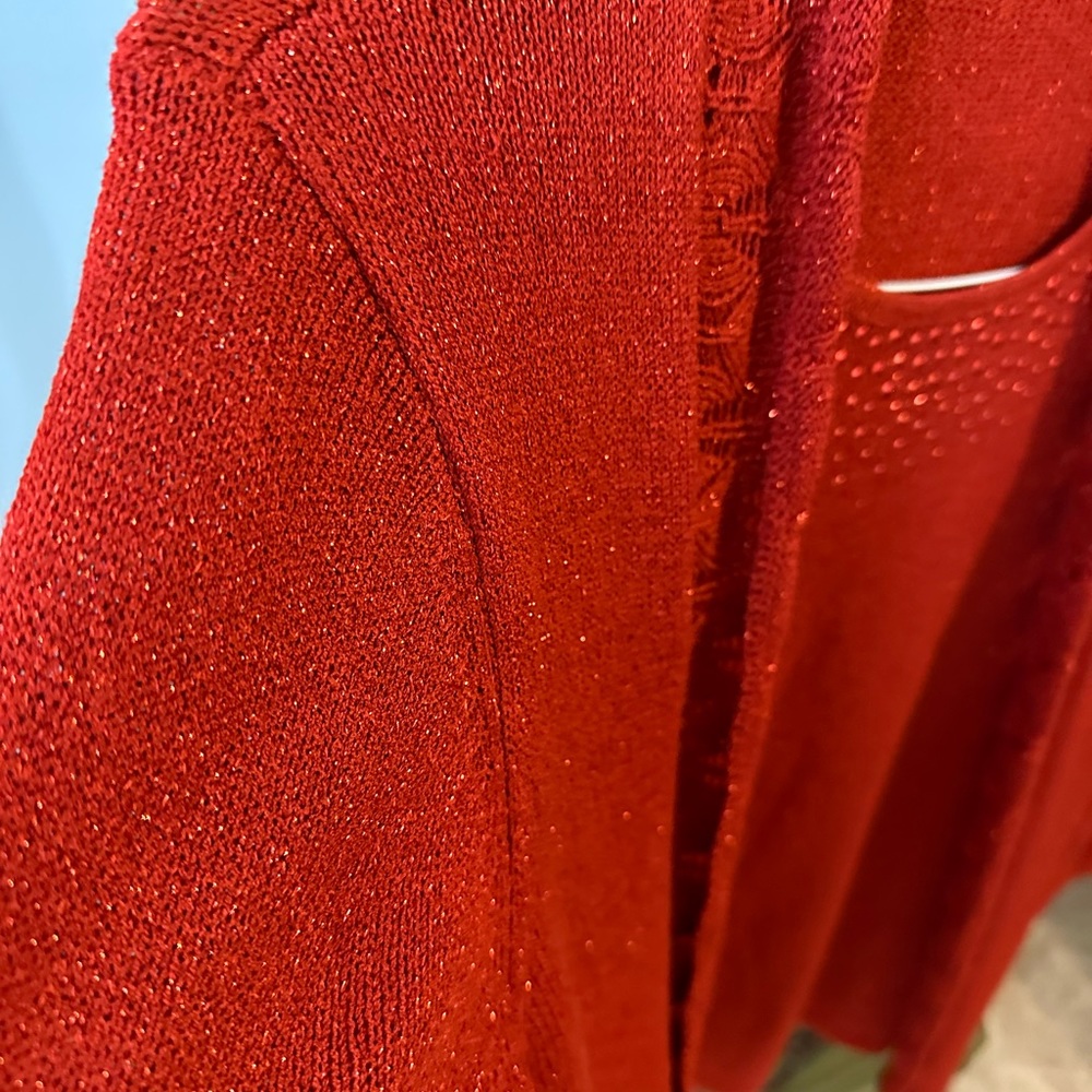Classy red Alfred Dunner sweater - Picture 5 of 11